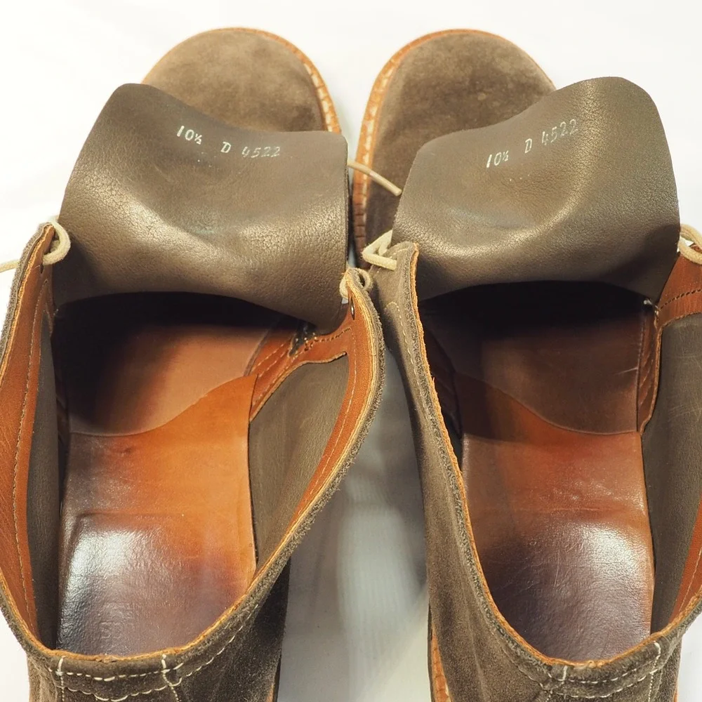 Allen Edmonds Chukka Boots 10.5 Brown Leather Suede Desert Crepe Sole USA Made